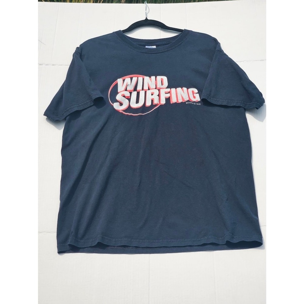 WINDSURFING MAGAZINE | Rare Vintage Promo t-shirt on Gildan Activewear Sz Large